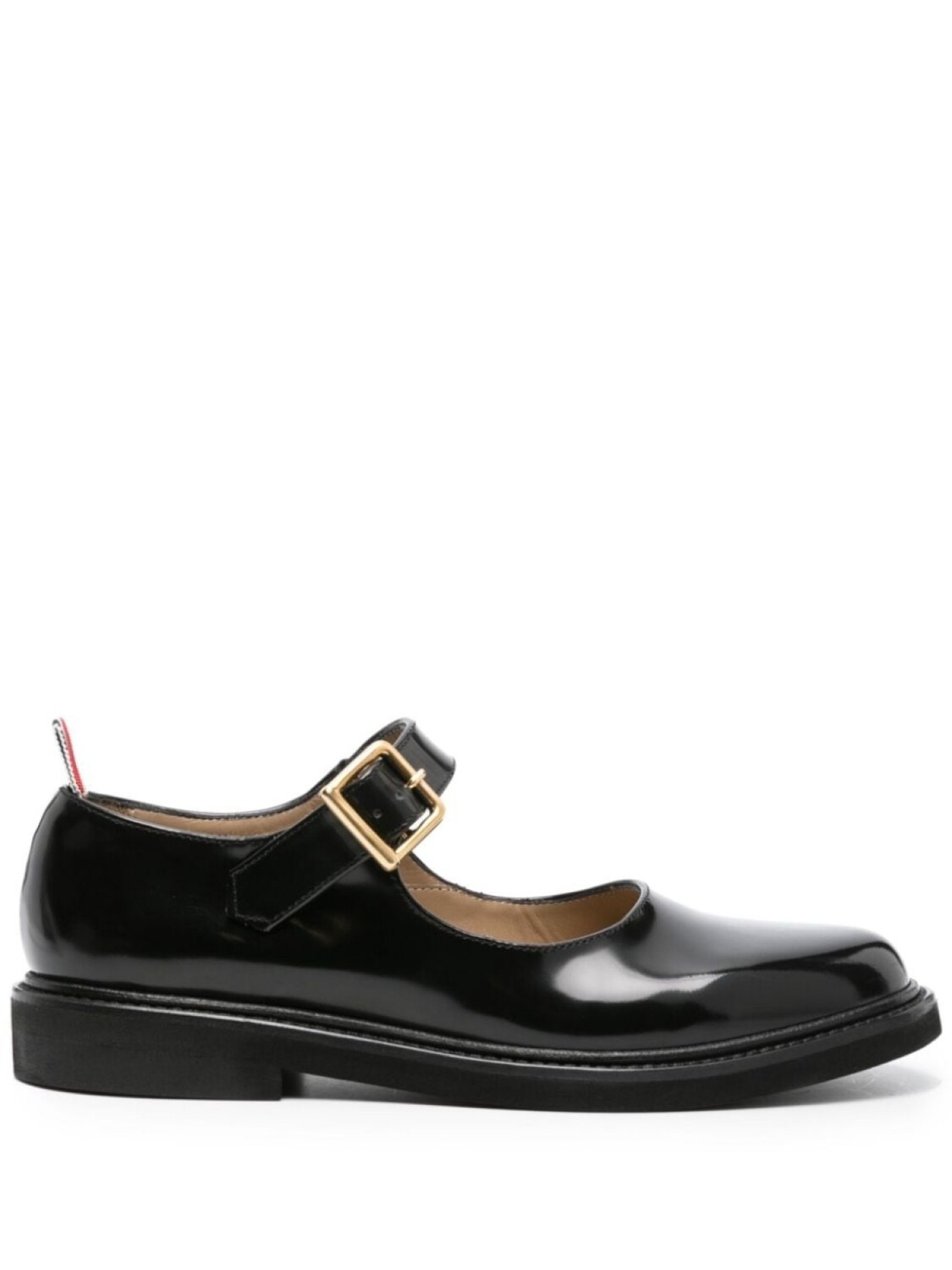 

Лакированные балетки Thom Browne, черный