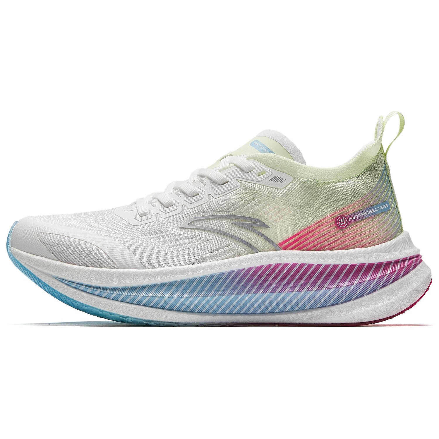 

Кроссовки женские с низким верхом Paper White/Lemon Green/Bath Blue/Chenliu Pink Anta