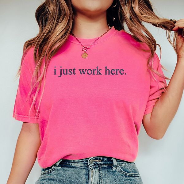 

Футболка с вышивкой i just work here, окрашенная в готовом виде Simply Sage Market, Crunchberry, Зеленый, Футболка с вышивкой i just work here, окрашенная в готовом виде Simply Sage Market, Crunchberry