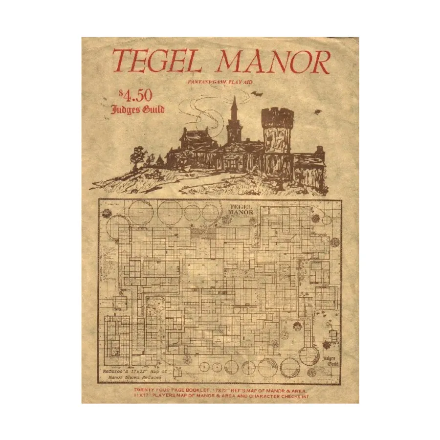 

Модуль Tegel Manor (2nd Printing), Dungeons & Dragons Fantasy Modules (T - V) (Judges Guild)