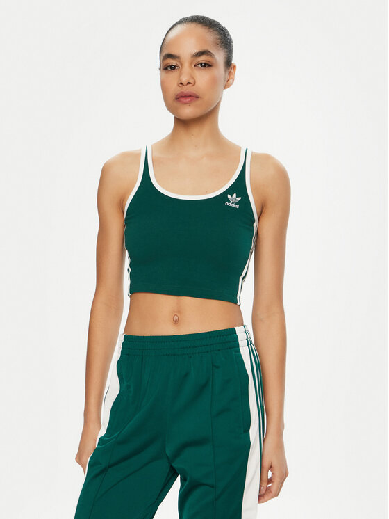 

Топ облегающего кроя adicolor 3-Stripes JD4614 Adidas, зеленый