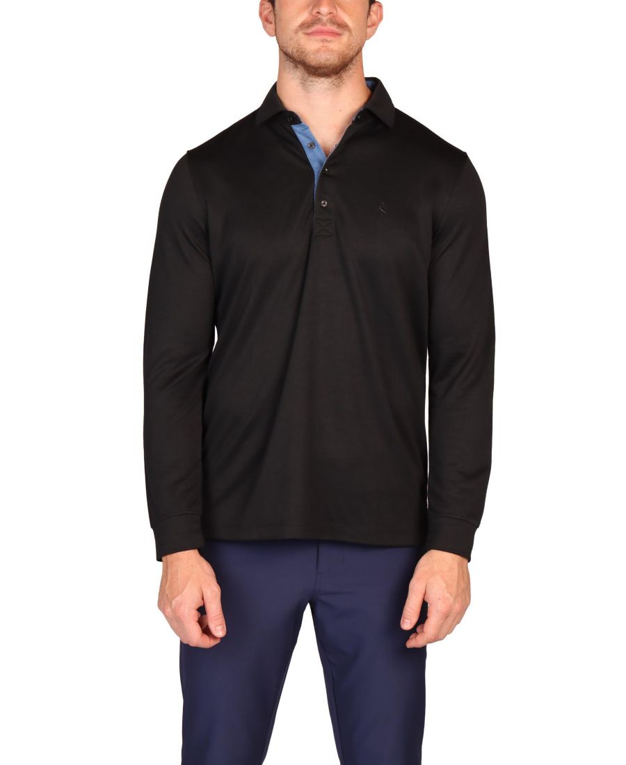 

Мужская рубашка поло с длинным рукавом In Motion Tailorbyrd, Black