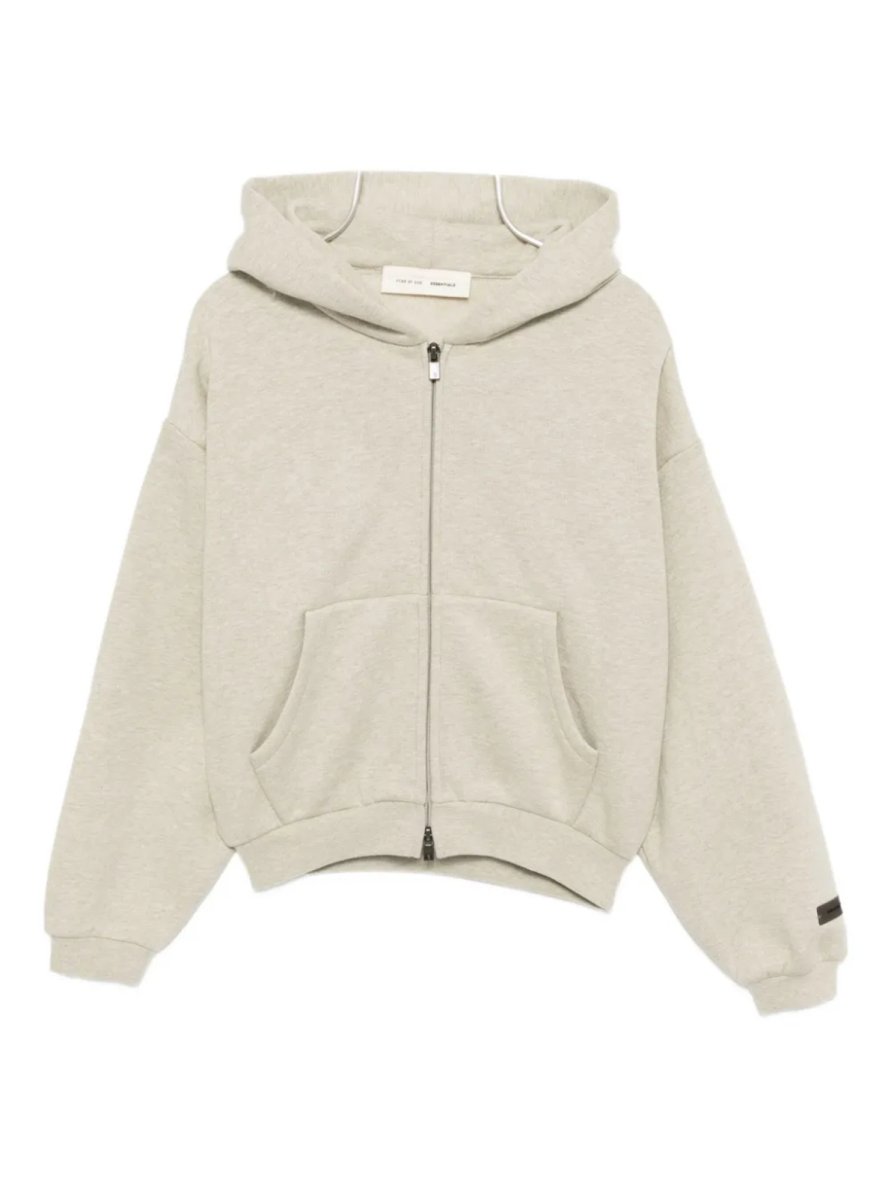 

FEAR OF GOD ESSENTIALS KIDS классическая флисовая толстовка с капюшоном на молнии, нейтральный