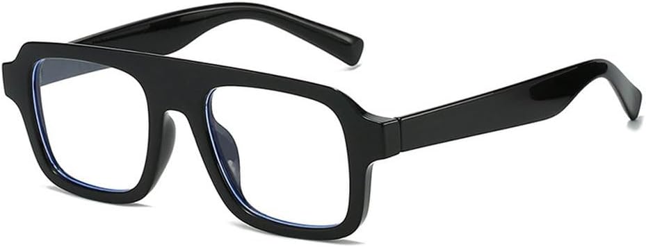 

Мужские солнцезащитные очки в стиле ретро, ​​квадратные, модные, прозрачные, красные, синие, с защитой от УФ-излучения UV400, женские солнцезащитные очки в стиле панк SKFGNX, Black Clear