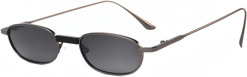 

Ретро поляризованные солнцезащитные очки для мужчин, маленькая оправа, линзы TAC, панк-очки для женщин, очки для рыбалки, отдыха на природе и вечеринок WNCKSQ, C07 Gun Gray