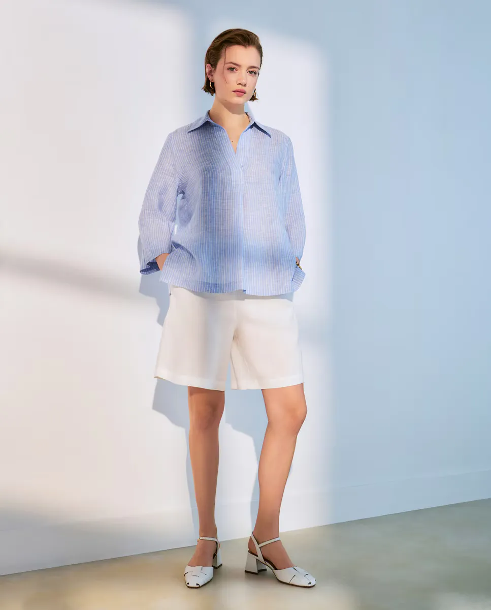 

Женские льняные шорты Woman El Corte Inglés, белый