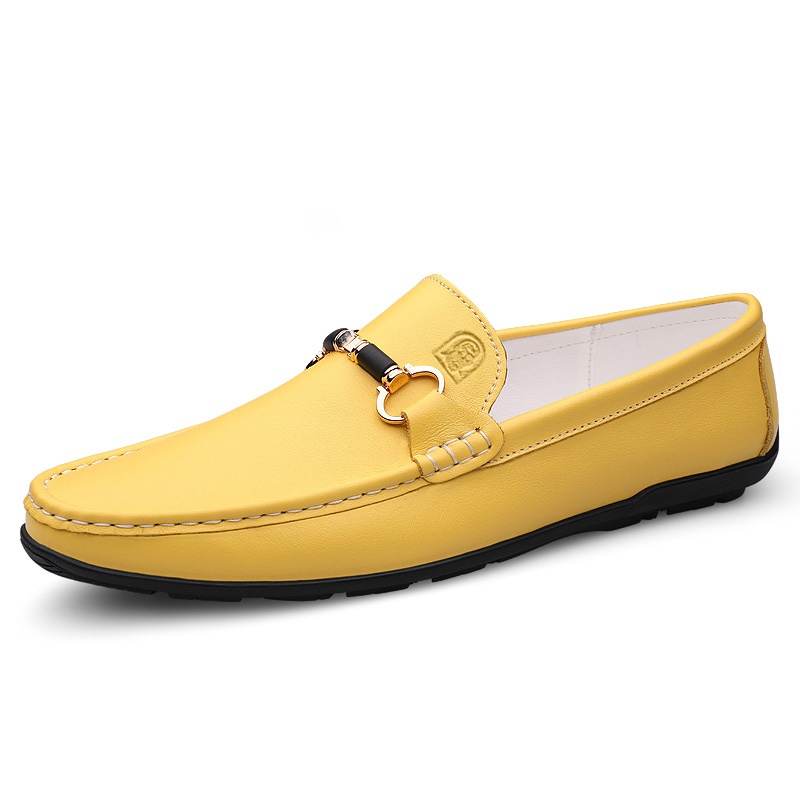 LAORENTOU Мужские повседневные кроссовки Low Top желтые, цвет Yellow — фото 2