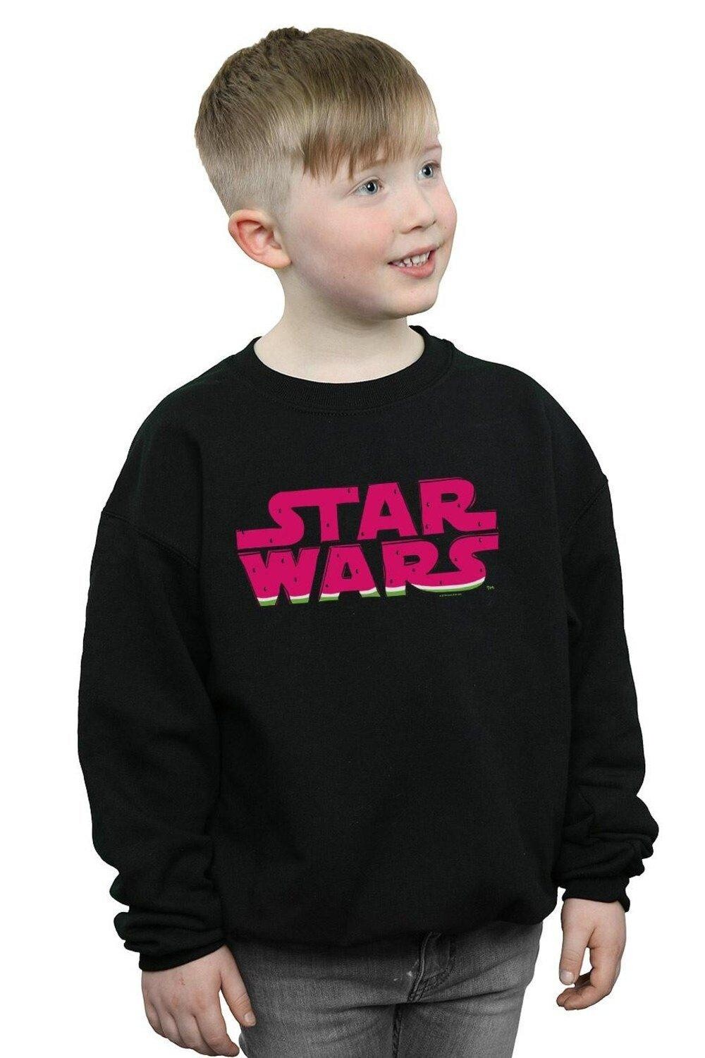 

Толстовка с логотипом арбуза Star Wars, черный