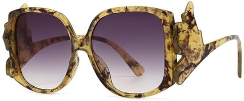 

Разноцветные солнцезащитные очки для женщин в стиле ретро с градиентными линзами, защита от УФ-излучения UV400, синий леопардовый принт, мужские солнцезащитные очки MTZJH, C4 Tea