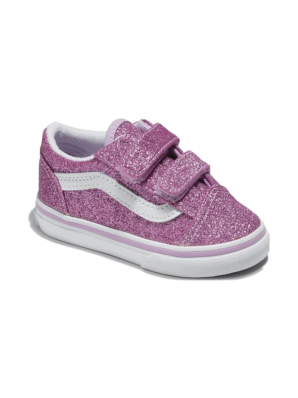 

Кроссовки с блестящими ремешками Vans Kids, розовый