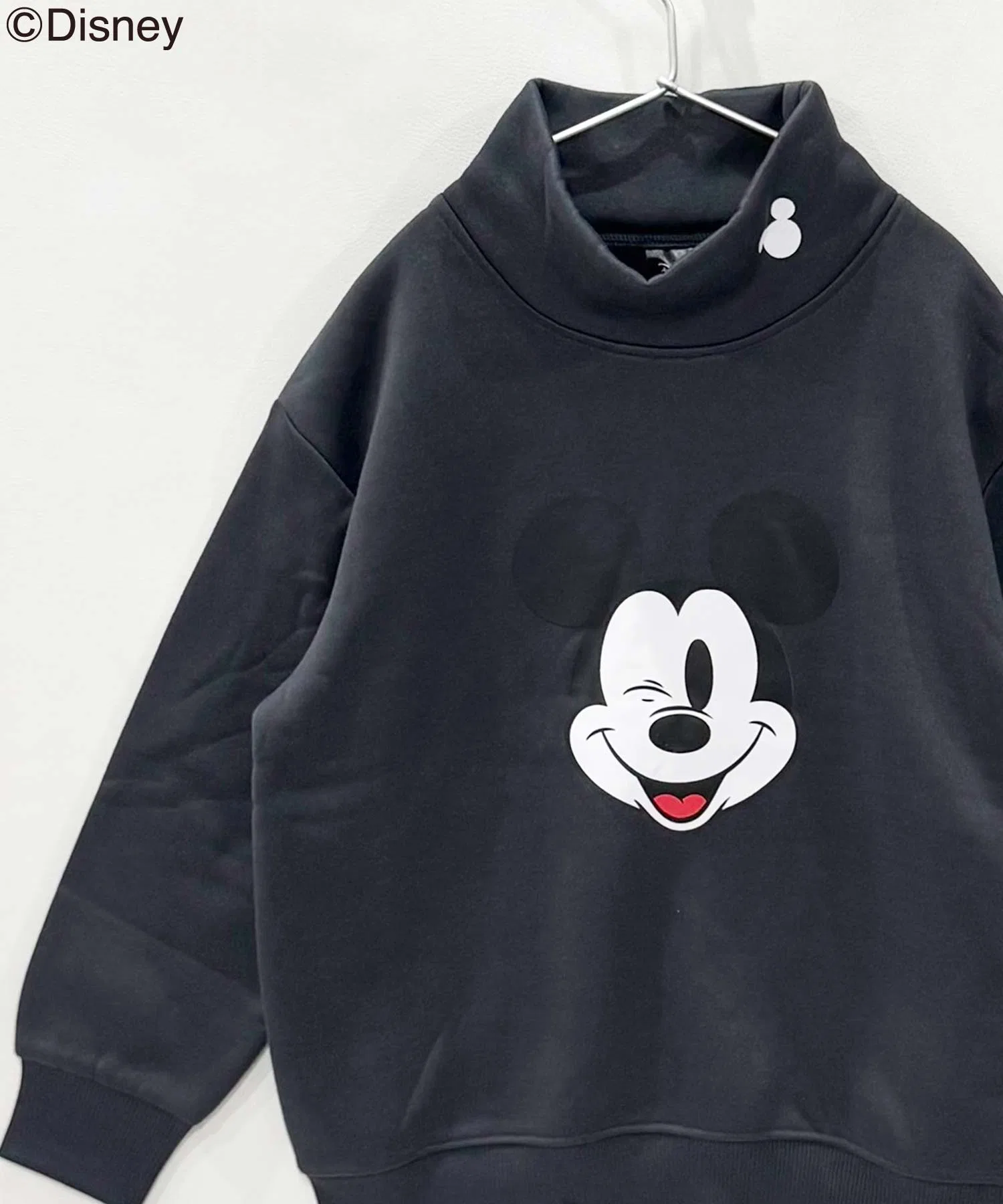 【Disney】МИККИ Толстовка с высоким воротником и флисовой подкладкой в виде Микки Мауса — фото 3