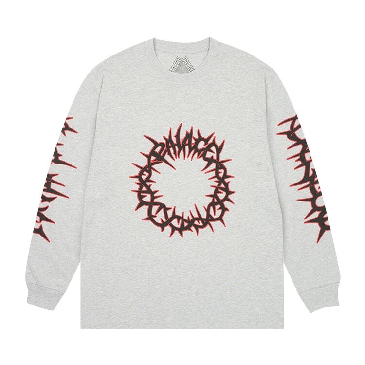 

Лонгслив Palace Spiked Long-Sleeve, серый