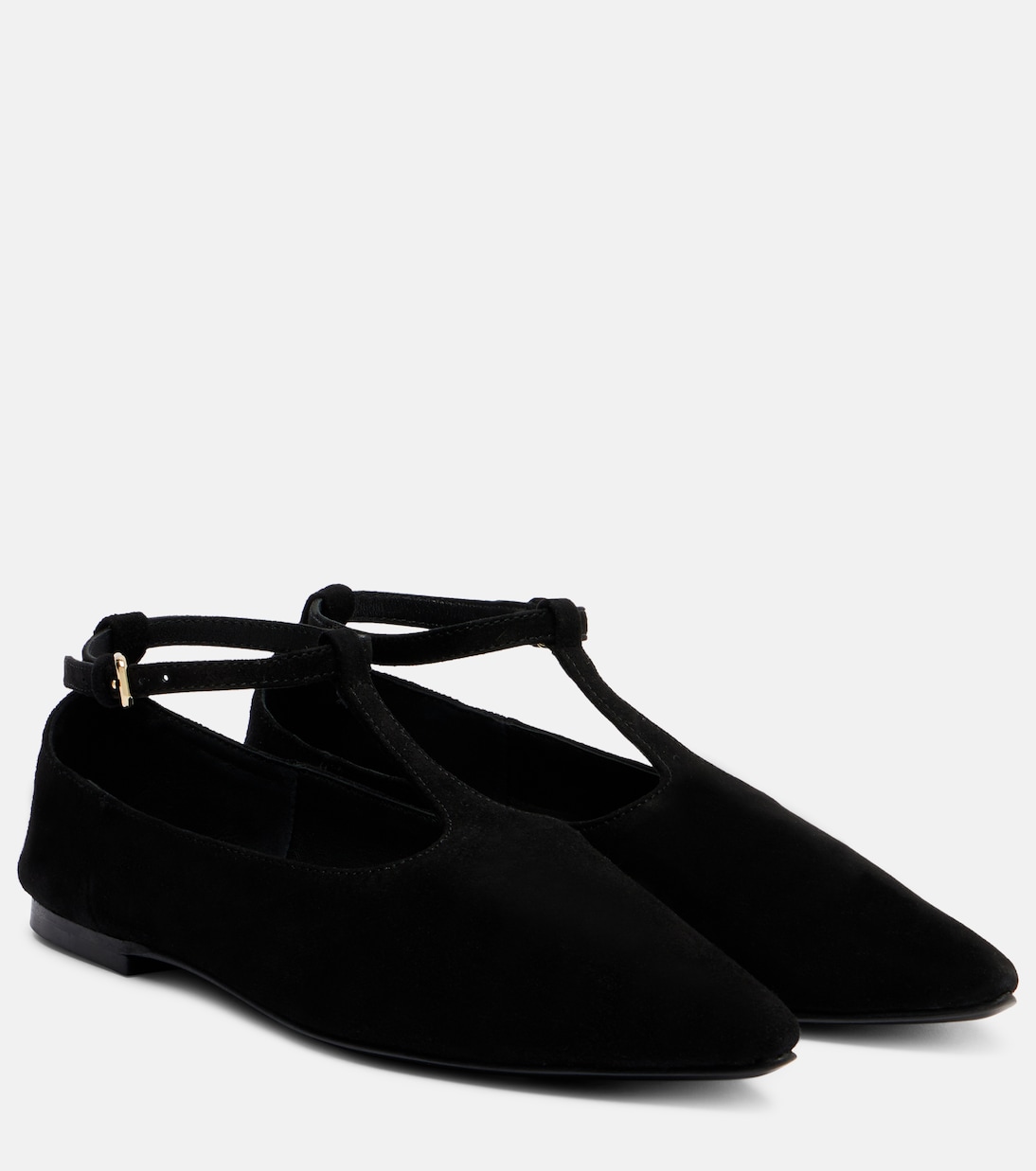 Замшевые балетки Мэри Джейн от Ward A.Emery, Black Suede