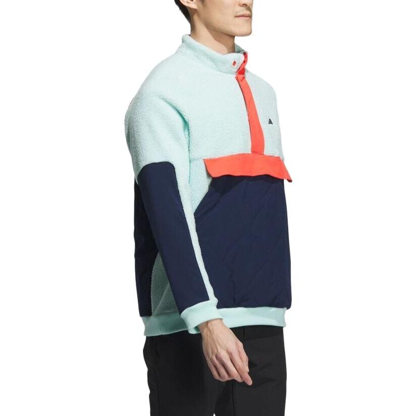 Куртка мужская бирюзовая Adidas, зеленый — фото 2