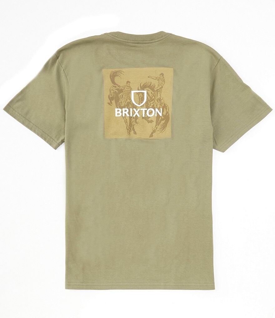 

Стандартная футболка Brixton Alpha Square с короткими рукавами, зеленый