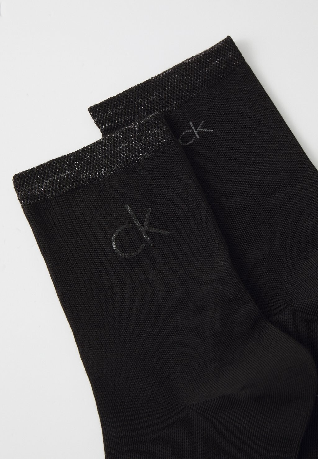

Носки WOMEN SHORT SOCK SHINY LOGO 2 PACK Calvin Klein Underwear, черный