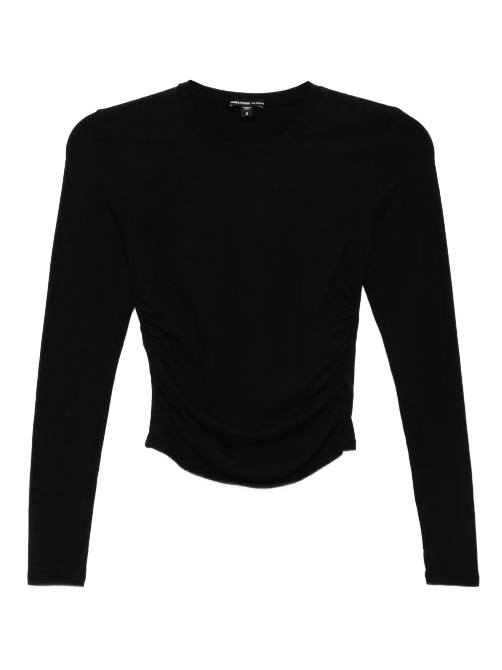 

Топ из джерси со сборками James Perse, черный