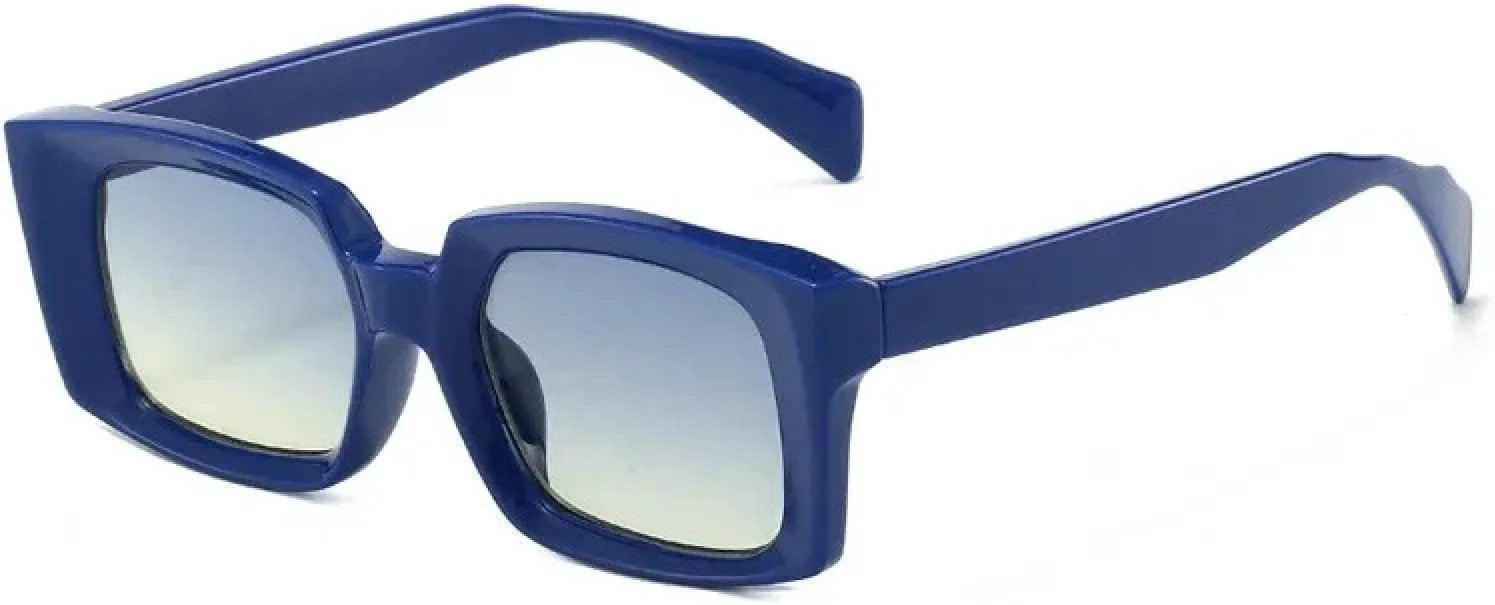 

Женские солнцезащитные очки с леопардовым принтом и градиентом, защита от УФ-излучения UV400. Мужские солнцезащитные очки в тренде TVTBBVV, Blue Blue Yellow