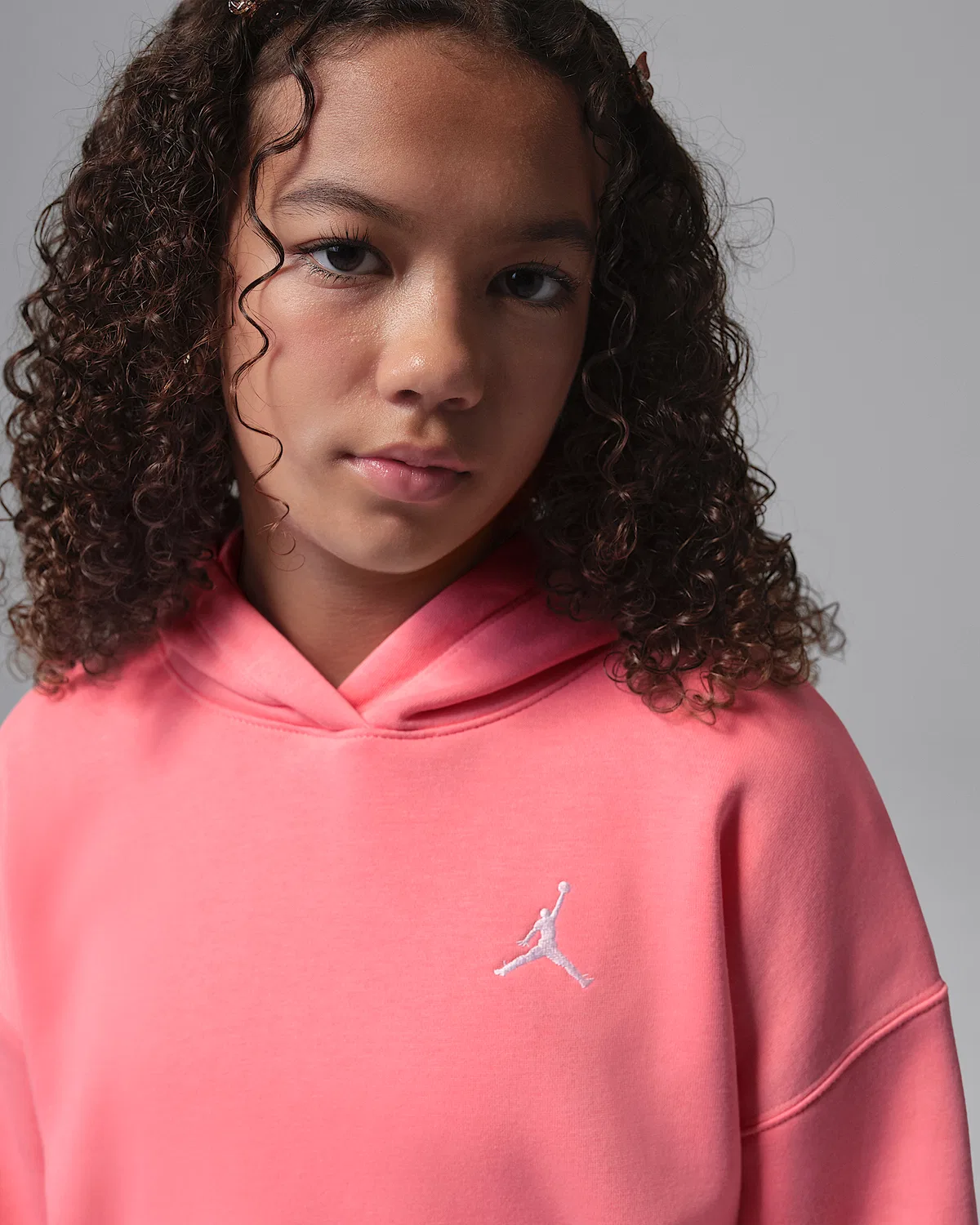 Детская толстовка Jordan Brooklyn Fleece, Pink — фото 3