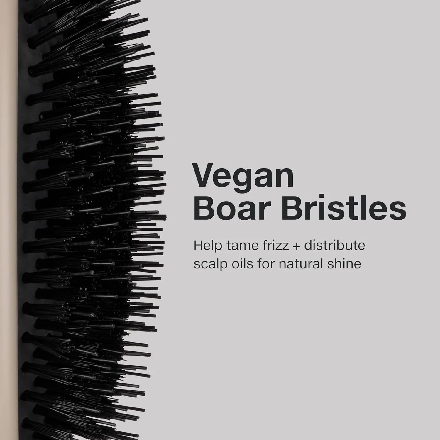 Paul Mitchell Dressing Hair Brush, веганская щетина для контроля пушистости и сияния, для всех типов волос, цвет taupe, из 100% переработанного пластика, Taupe — фото 3