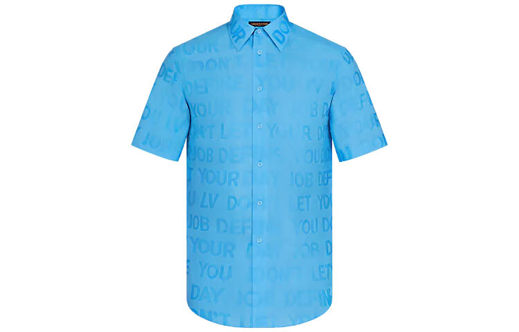 

Новые квартальные продукты LV Shirt Men Blue Louis Vuitton, синий