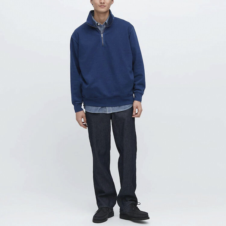 Толстовка мужская Lake Blue Uniqlo, цвет Lake Blue — фото 3