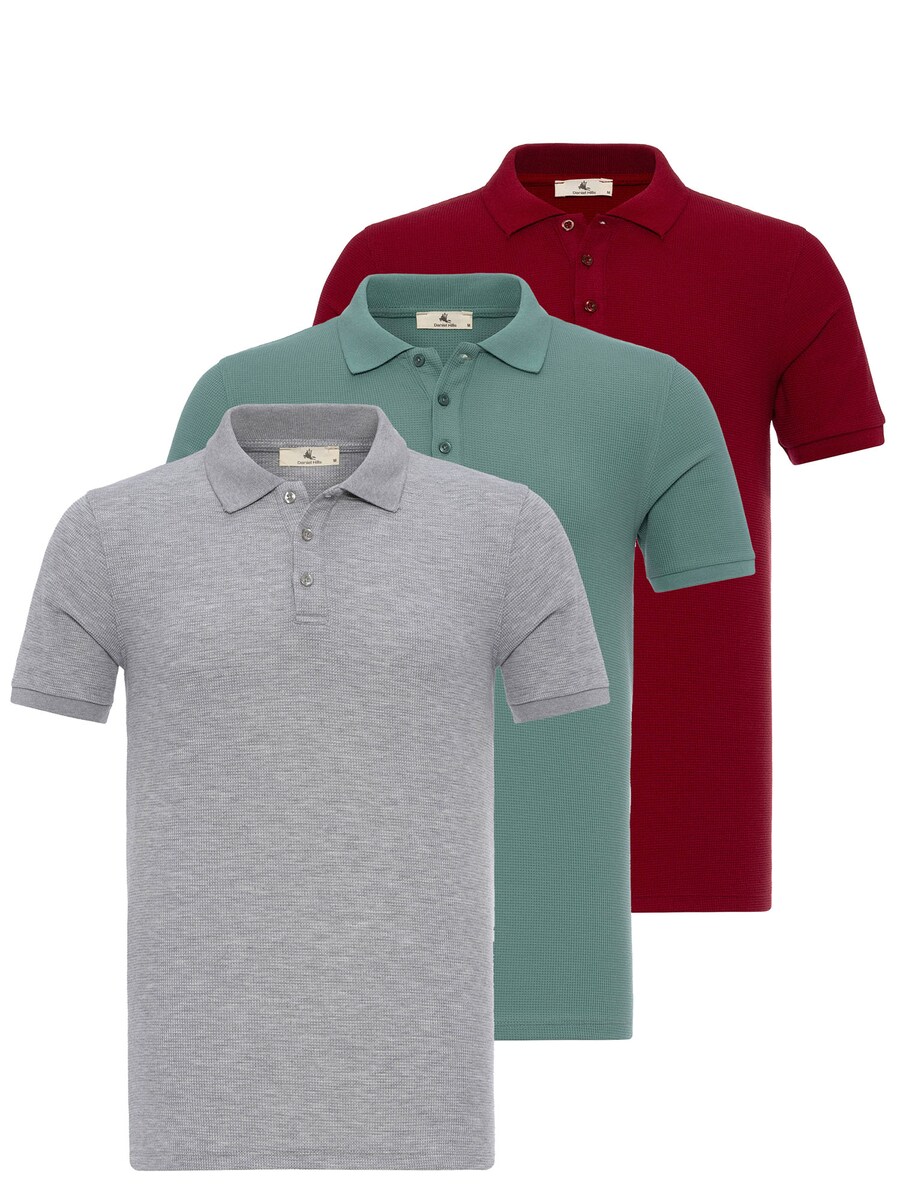 

Рубашка Daniel Hills, цвет Light grey/Emerald/Ruby red