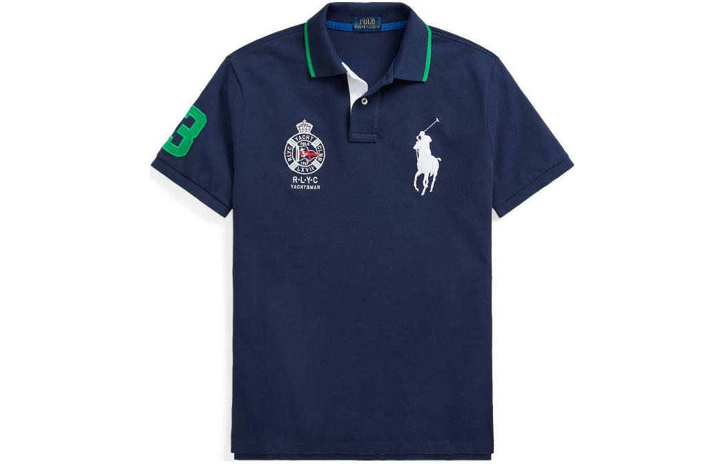 Polo Ralph Lauren Поло SS23 мужское морской синий — фото 3