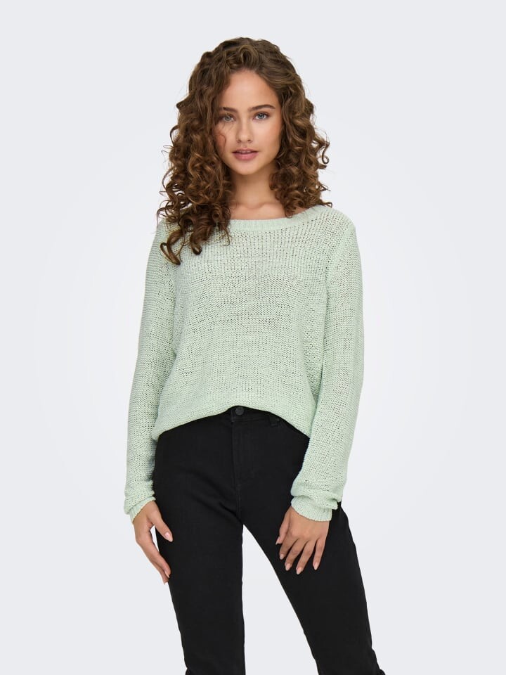 

Пуловер ONLY Einfarbiger Basic Strickpullover ONLGEENA, мятный