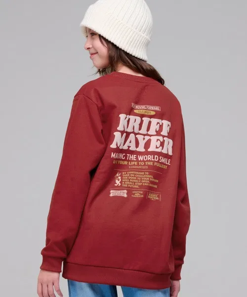 Свитшот детский с начесом KRIFF MAYER Crew Neck Cliff Rabbit, красный