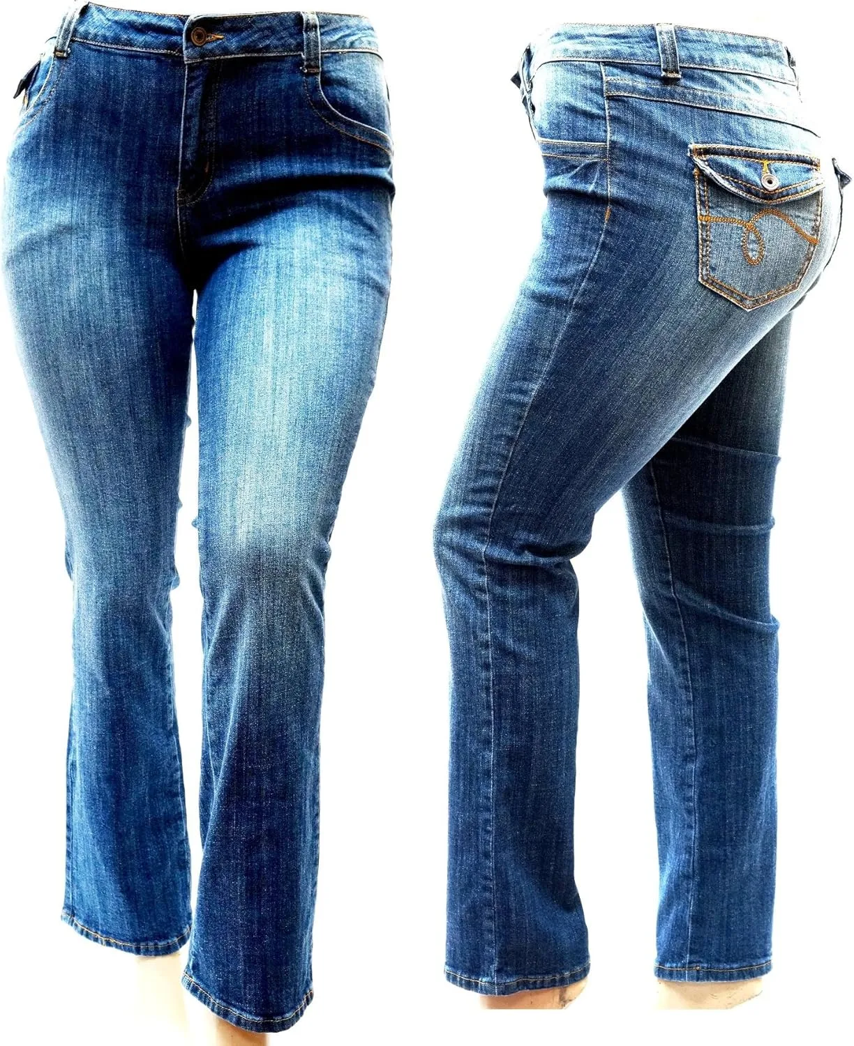 

Jack David женские джинсы plus size синие джинсы relaxed fit Jack David MIJEANS