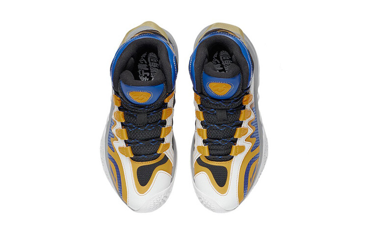 Детские баскетбольные кроссовки GS Mid-top Citrus Yellow/black Lining Young — фото 4