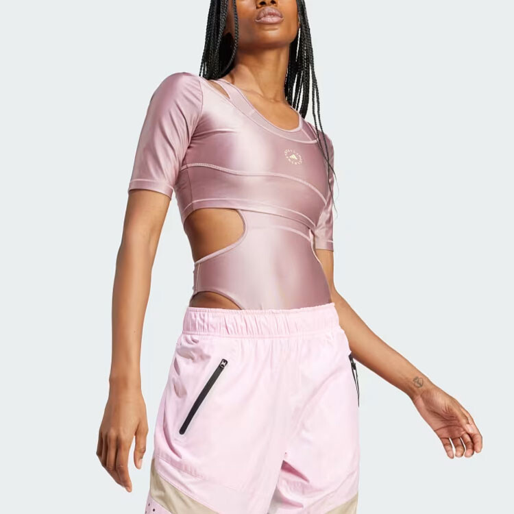 Stella Mccartney X Crop Top женский розовый Adidas — фото 2