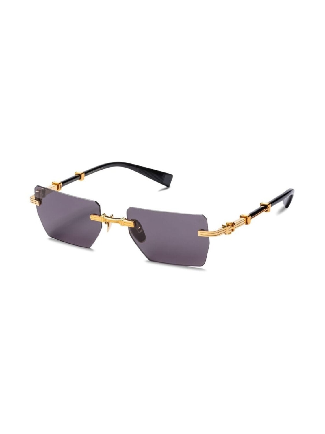 Balmain Eyewear солнцезащитные очки Pierre в безободковой оправе, золотистый — фото 2