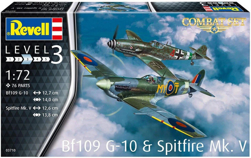 

Сборочный комплект BF109G-10 и Spitfire MK.V (GXP-754600) Revell