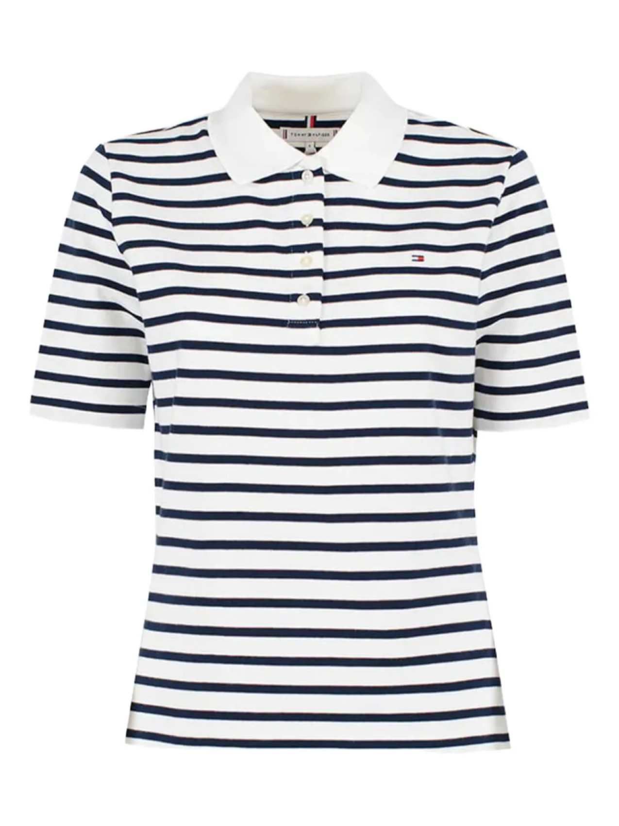

Рубашка-поло Tommy Hilfiger striped polo top, белый