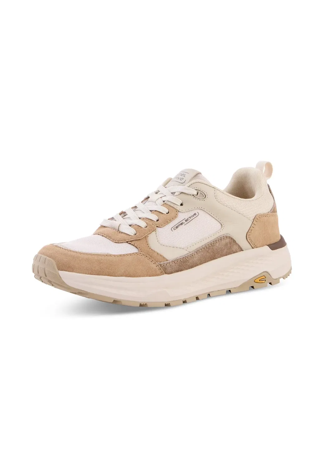 Кроссовки низкие из кожи и текстиля Camel Active, бежевый — фото 4
