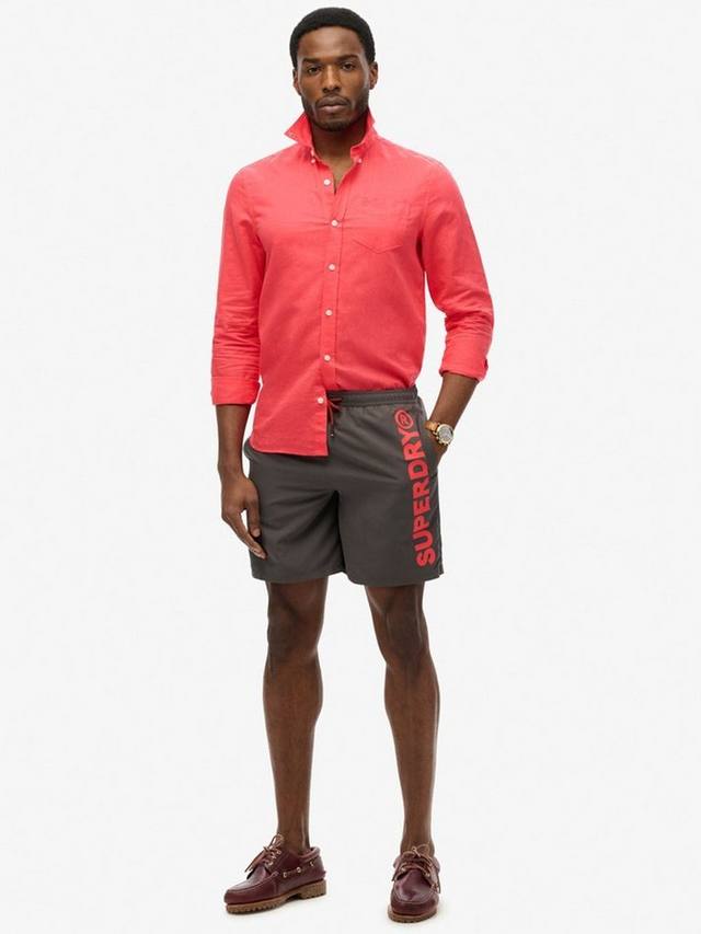 

Спортивные плавательные шорты с рисунком 17 дюймов Superdry, угольный
