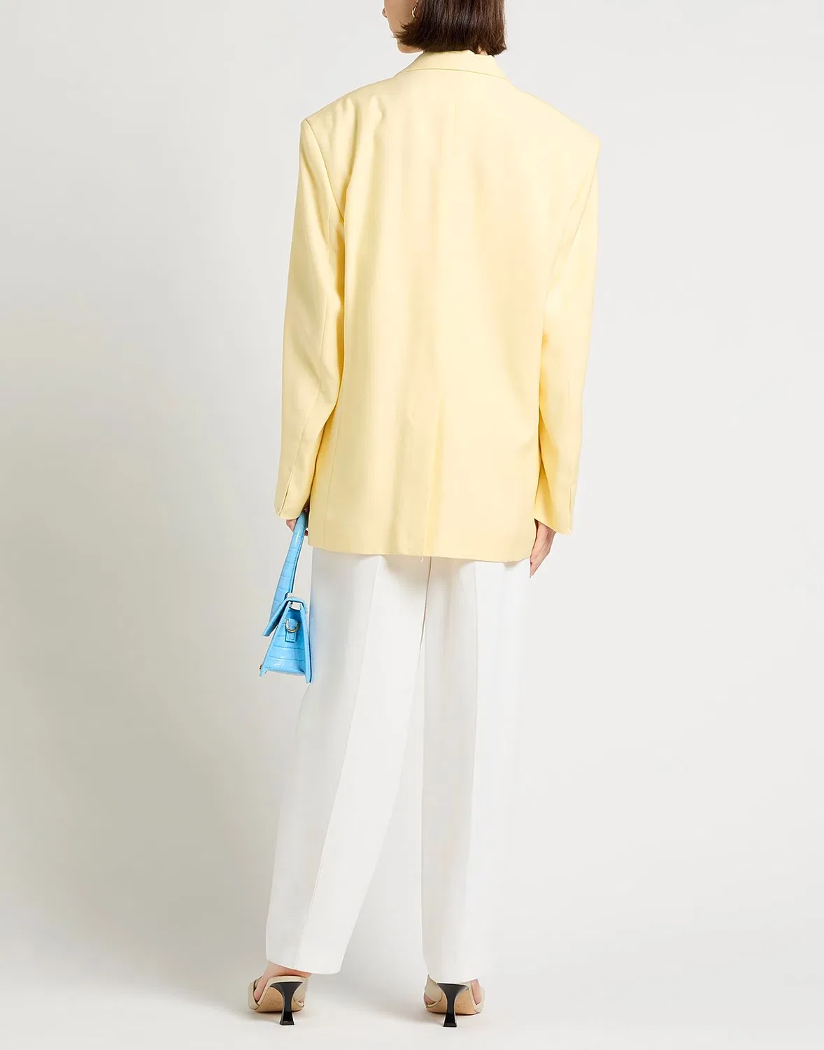 Блейзер однобортный Jacquemus пастельно-желтый — фото 3