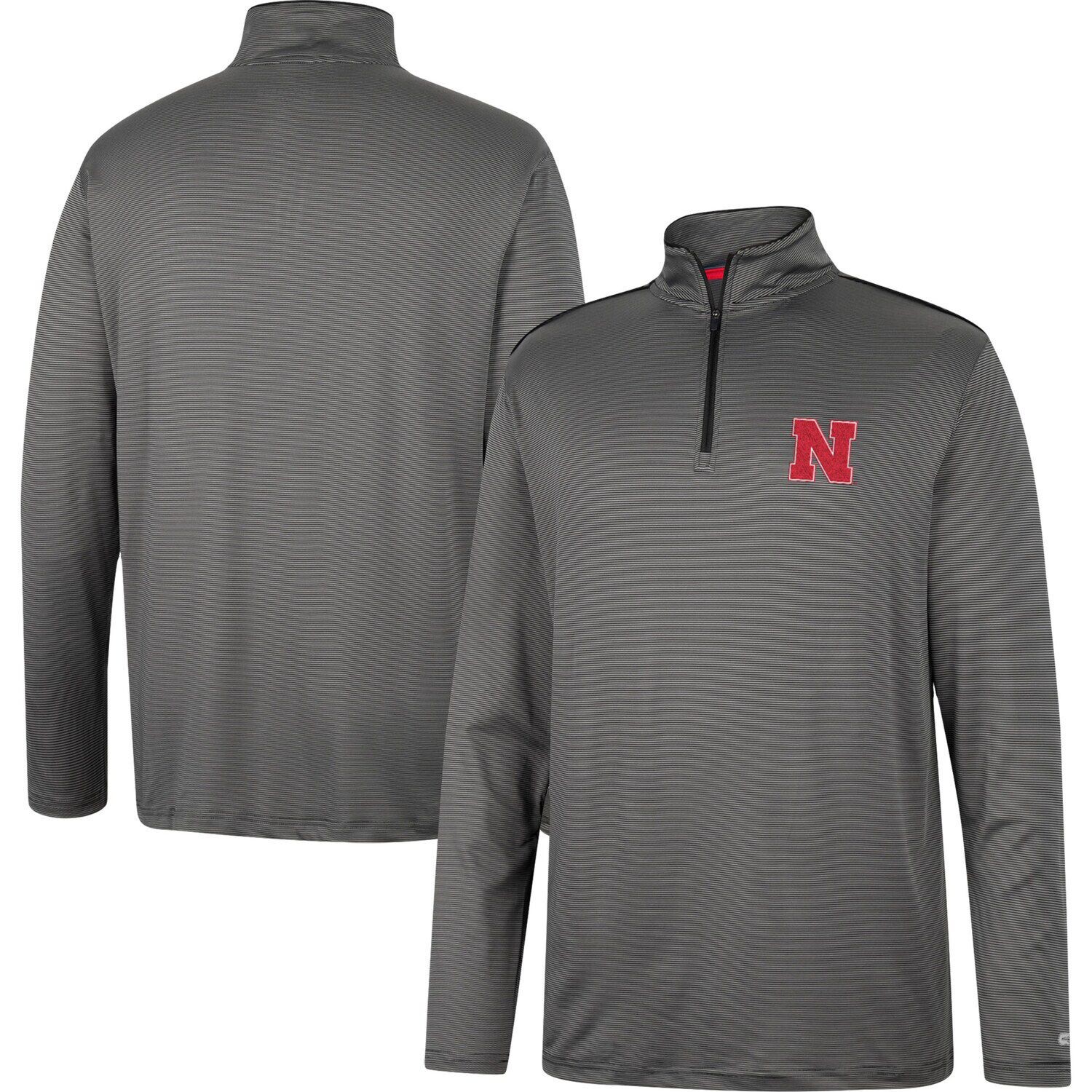 

Мужская темно-серая ветровка с молнией до четверти и логотипом Nebraska Huskers Colosseum, Серый, Мужская темно-серая ветровка с молнией до четверти и логотипом Nebraska Huskers Colosseum
