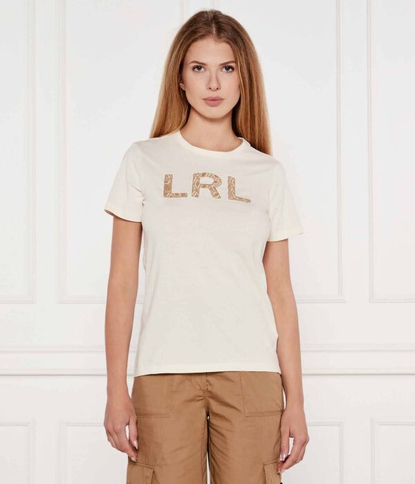 

Футболки Slim fit Lauren Ralph Lauren, бежевый