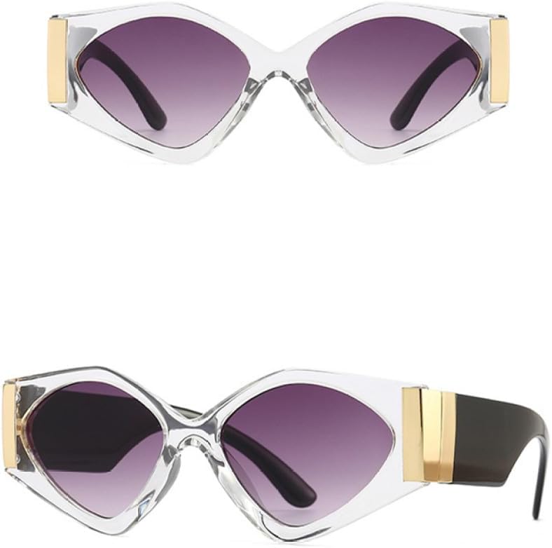 

Женские солнцезащитные очки «кошачий глаз», летний стиль, многоугольные солнцезащитные очки, ретро-очки для путешествий, защита от ультрафиолета UV400 generic, Gray Gray