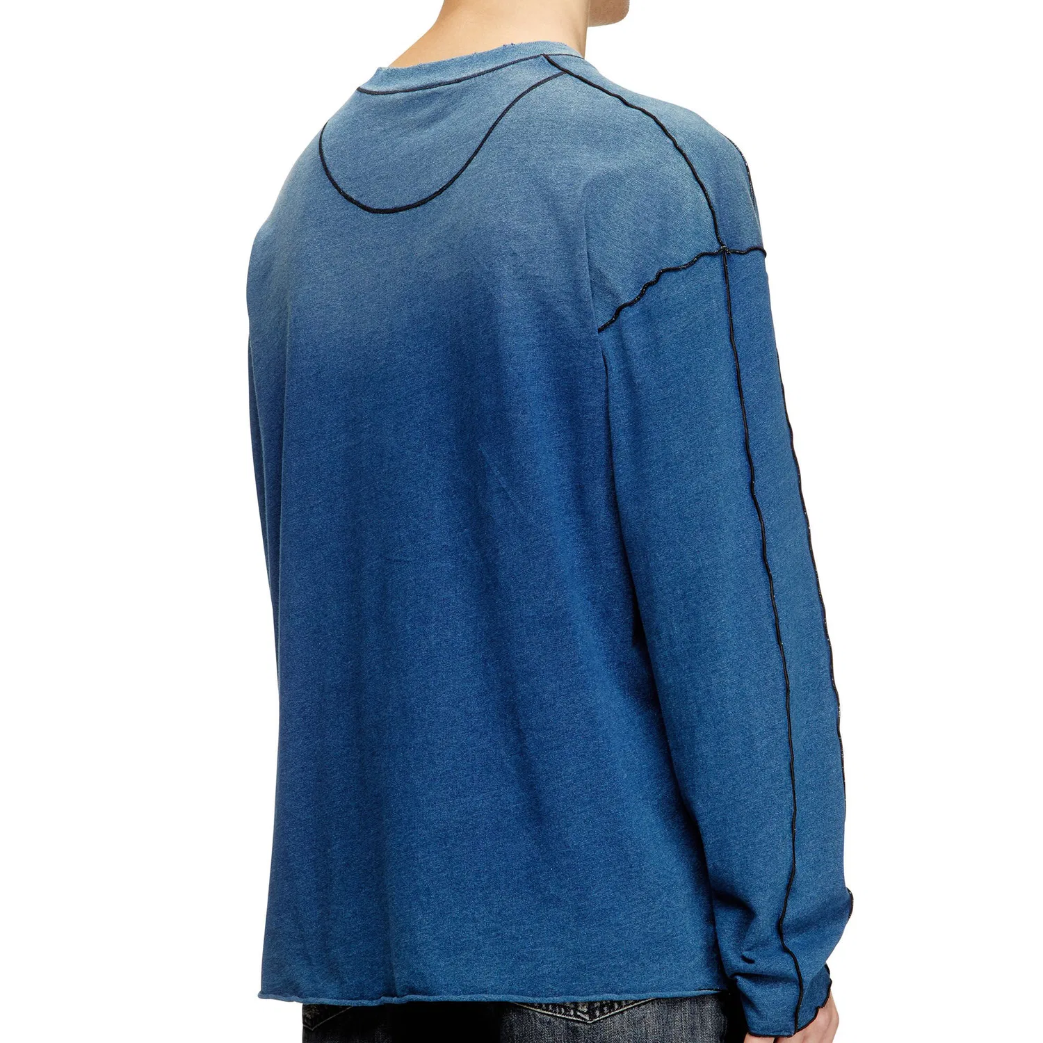 Футболка мужская T CRAOXT LS DIESEL, Blue — фото 4
