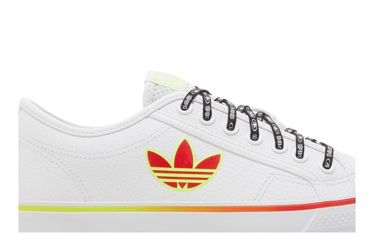Кроссовки Adidas Nizza Trefoil, белый — фото 2