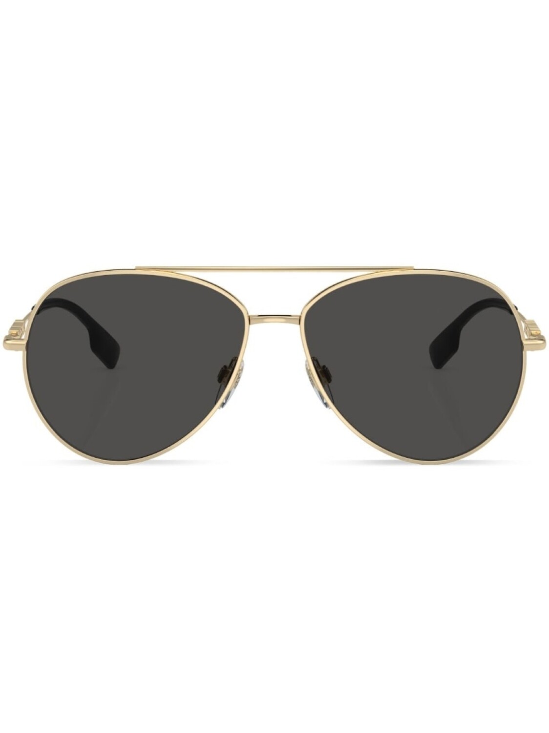 

Burberry Eyewear солнцезащитные очки-пилоты с логотипом, золотистый