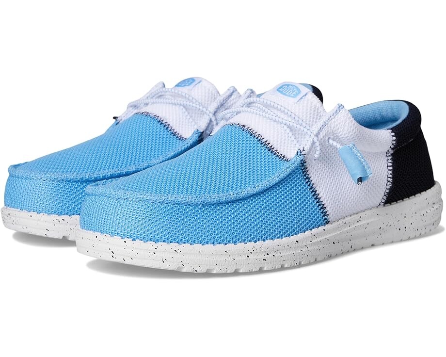

Лоферы Hey Dude Wally Tri Varsity Mesh, цвет Sky Blue/White