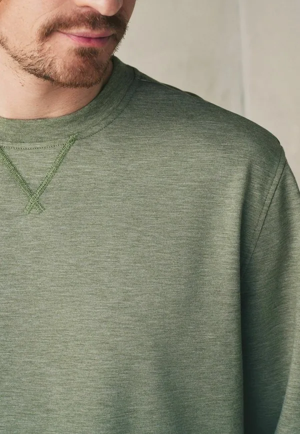 Обычная легкая, мягкая на ощупь толстовка с круглым вырезом Next, Sage Green — фото 3