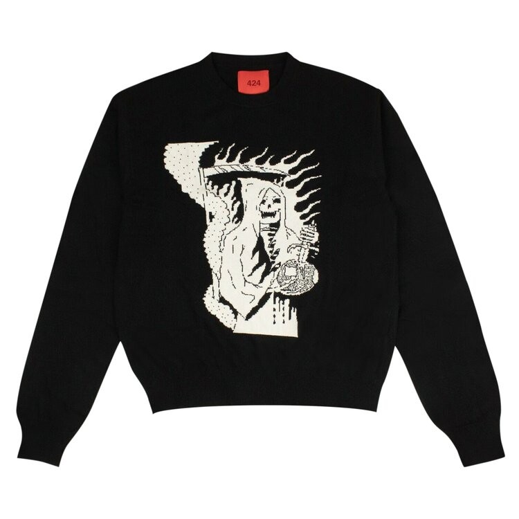 

Свитер 424 Grim Reaper 'Black', черный