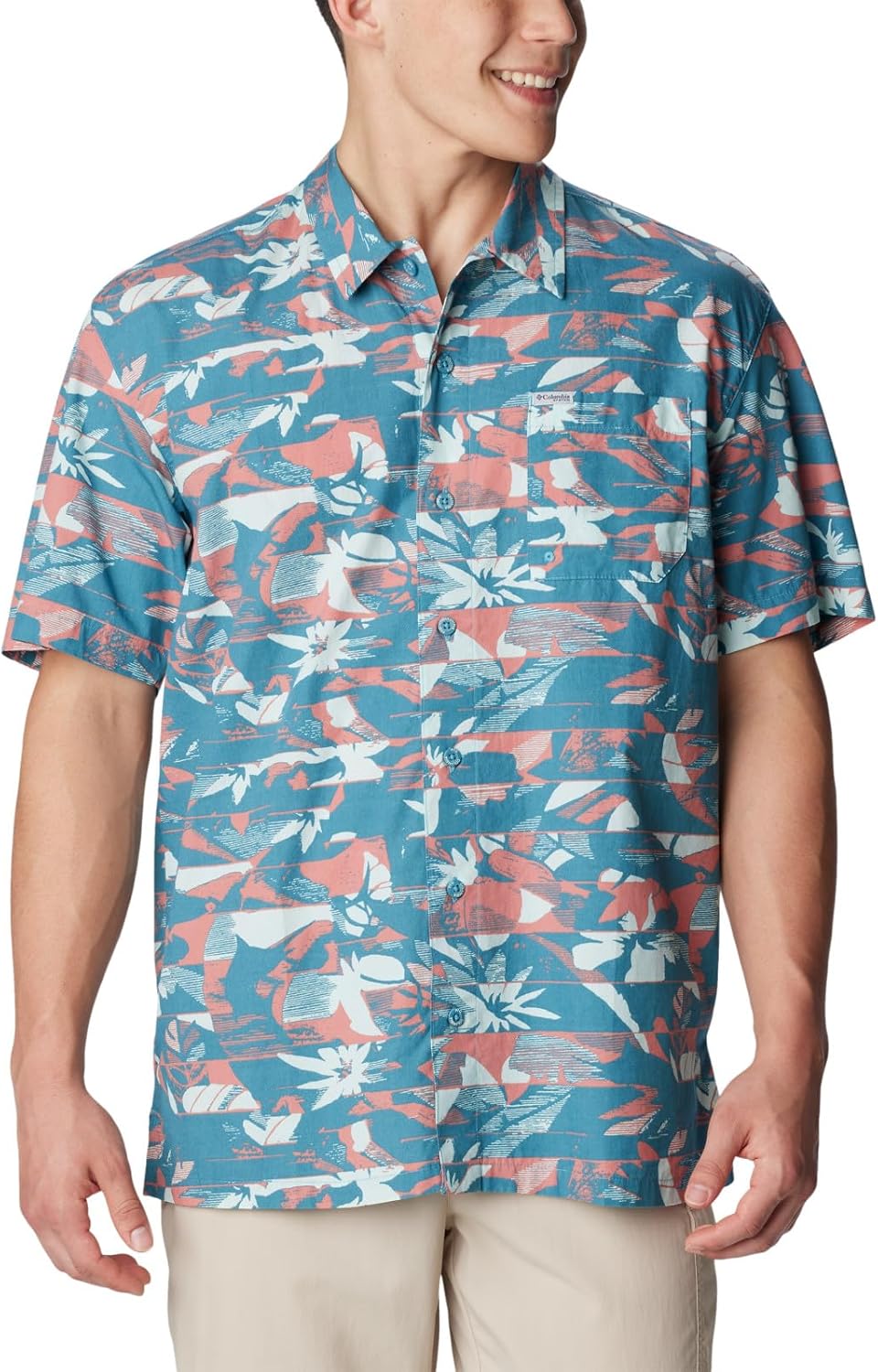 

Мужская рубашка Columbia Super Tamiami с длинным рукавом, Canyon Blue/Fullcast