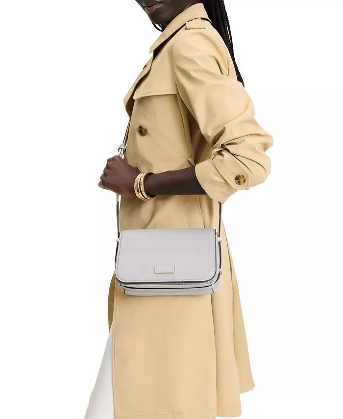 

Кожаная сумка-кроссбоди Liv kate spade new york, серый